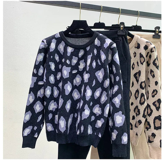 2020 Fall Women’s Fashion Sweater and Harem Pants Set