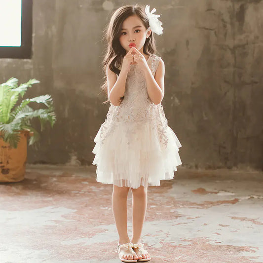 2020 Summer Children's Lace Princess Dress for Dance